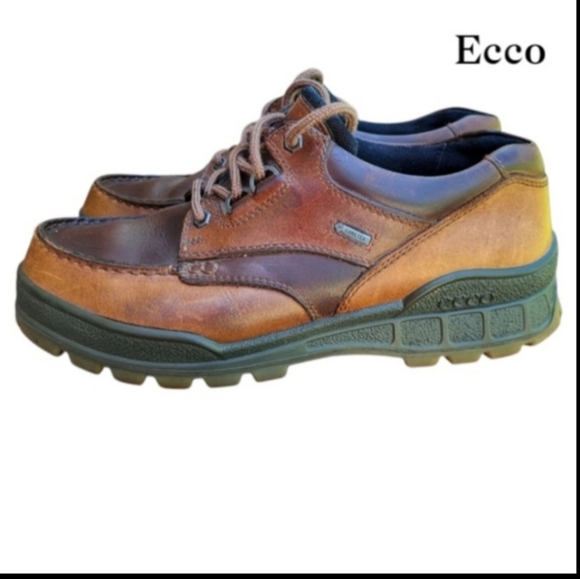 Ecco Other - 42 Ecco Track 25 Gor Tex Bison Brown Leather Water Resistant Work Hike Men 8 8.5